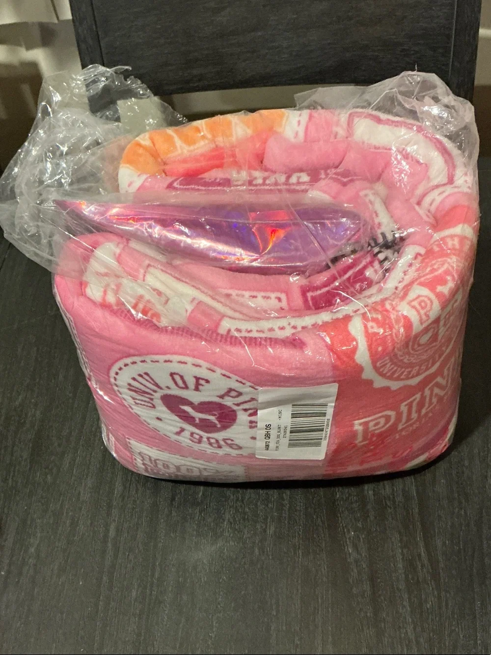 PINK Victoria's Secret Mystery Dog and Blanket
